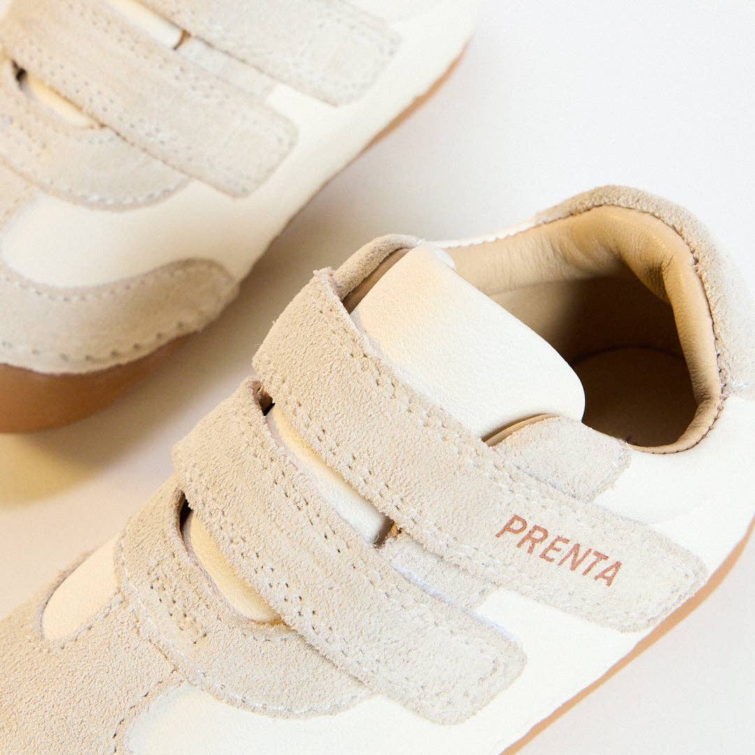 Rocket White Leather First Walker Trainer