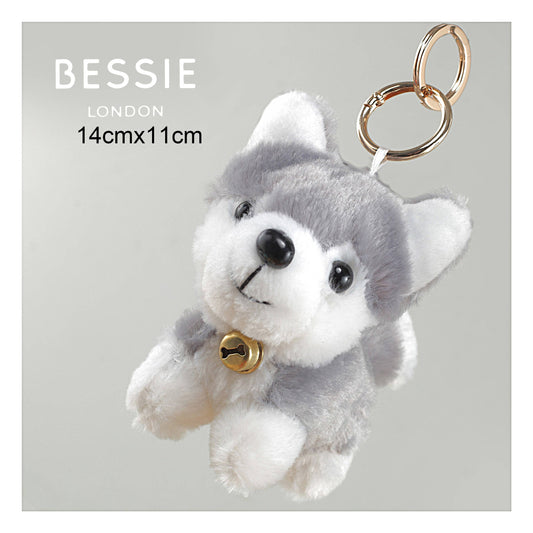PLUSH HUSKY BAG CHARM