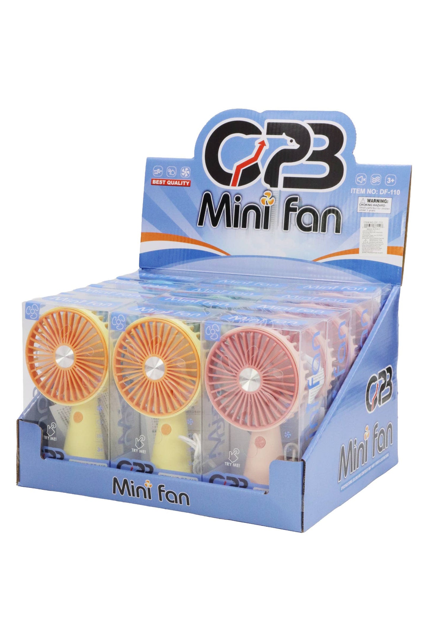 Pastel Matte Led Light-up Handheld Electric Fan
