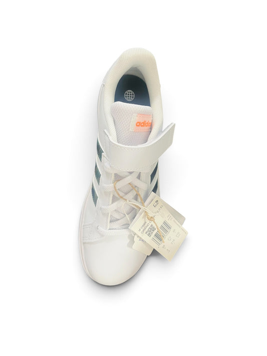 Adidas Grand Court 2.0 White with Army stripes Trainers