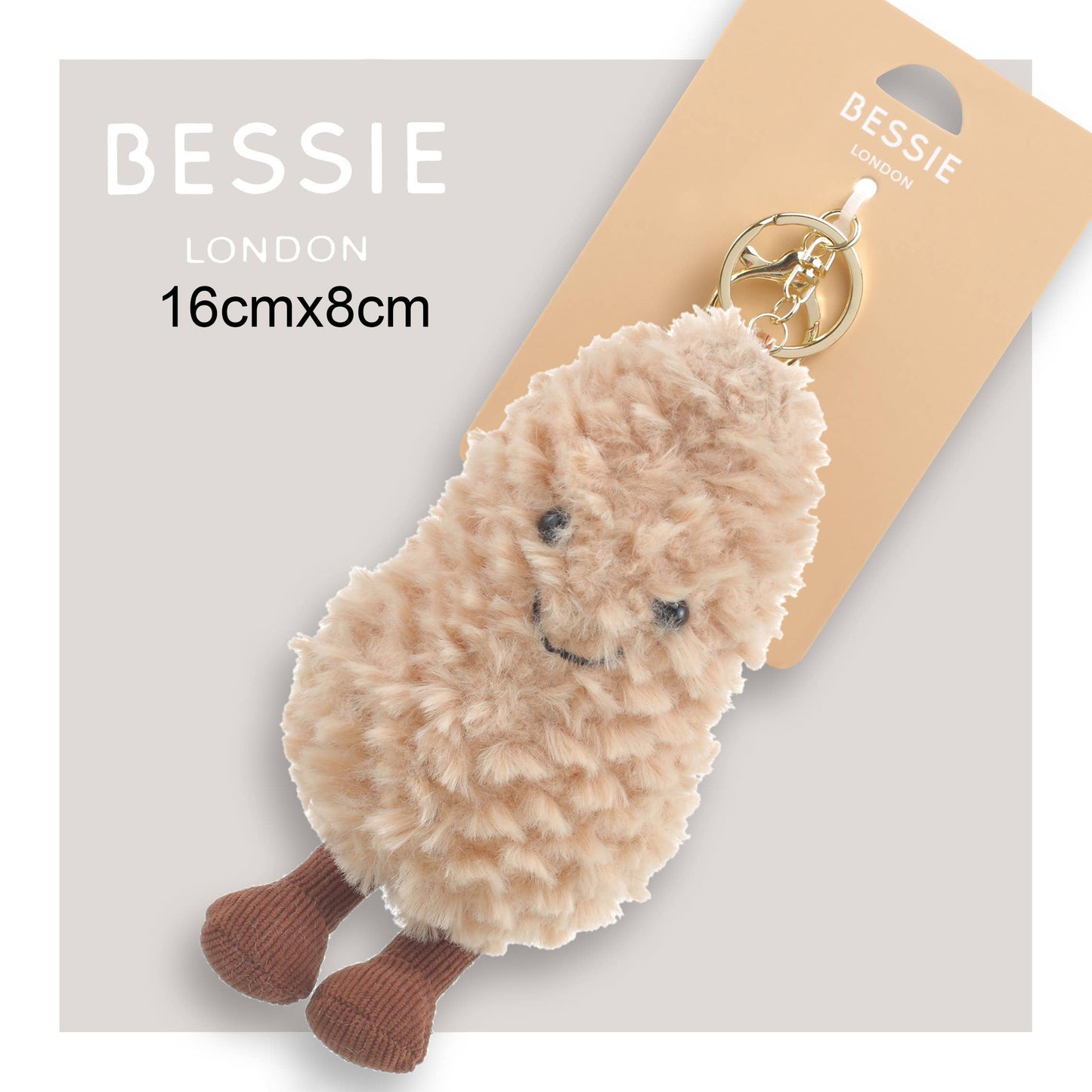 PLUSH PEANUT BAG CHARM