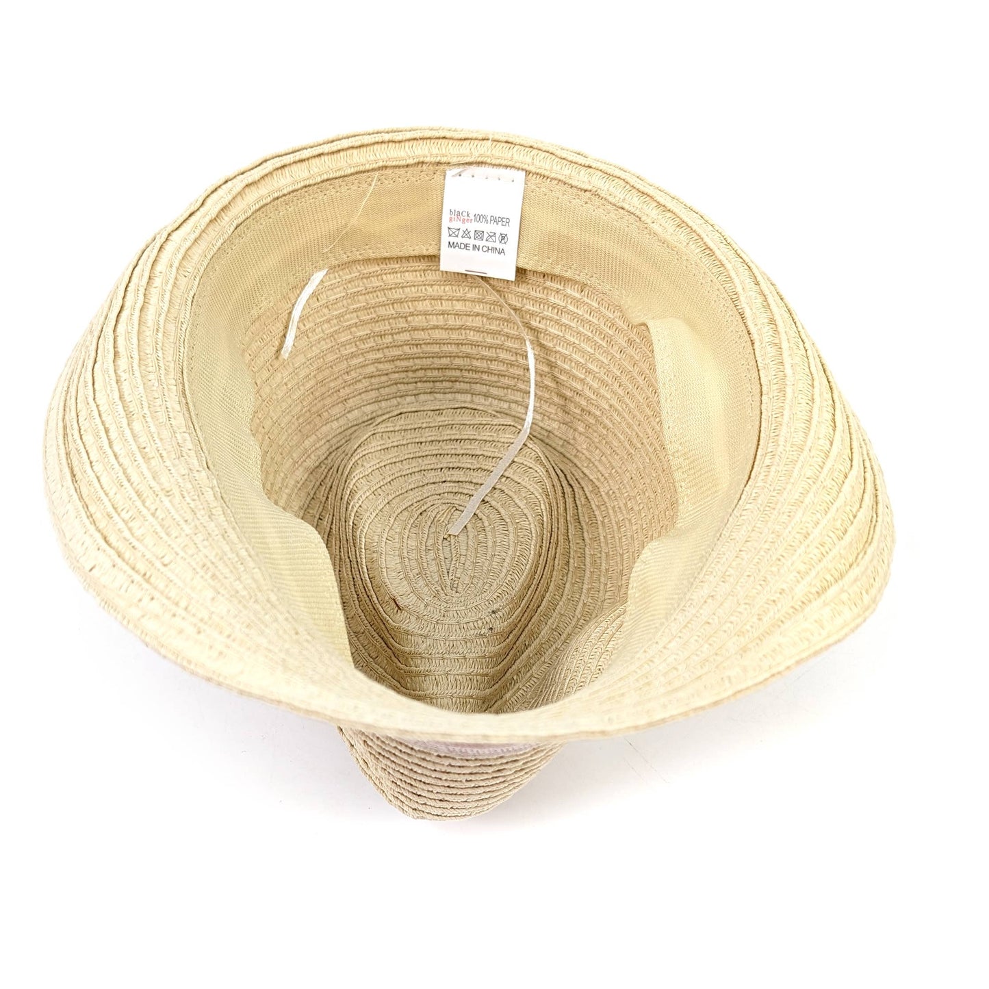 Childrens Foldable Trilby Hat - Pink Band (54cm)