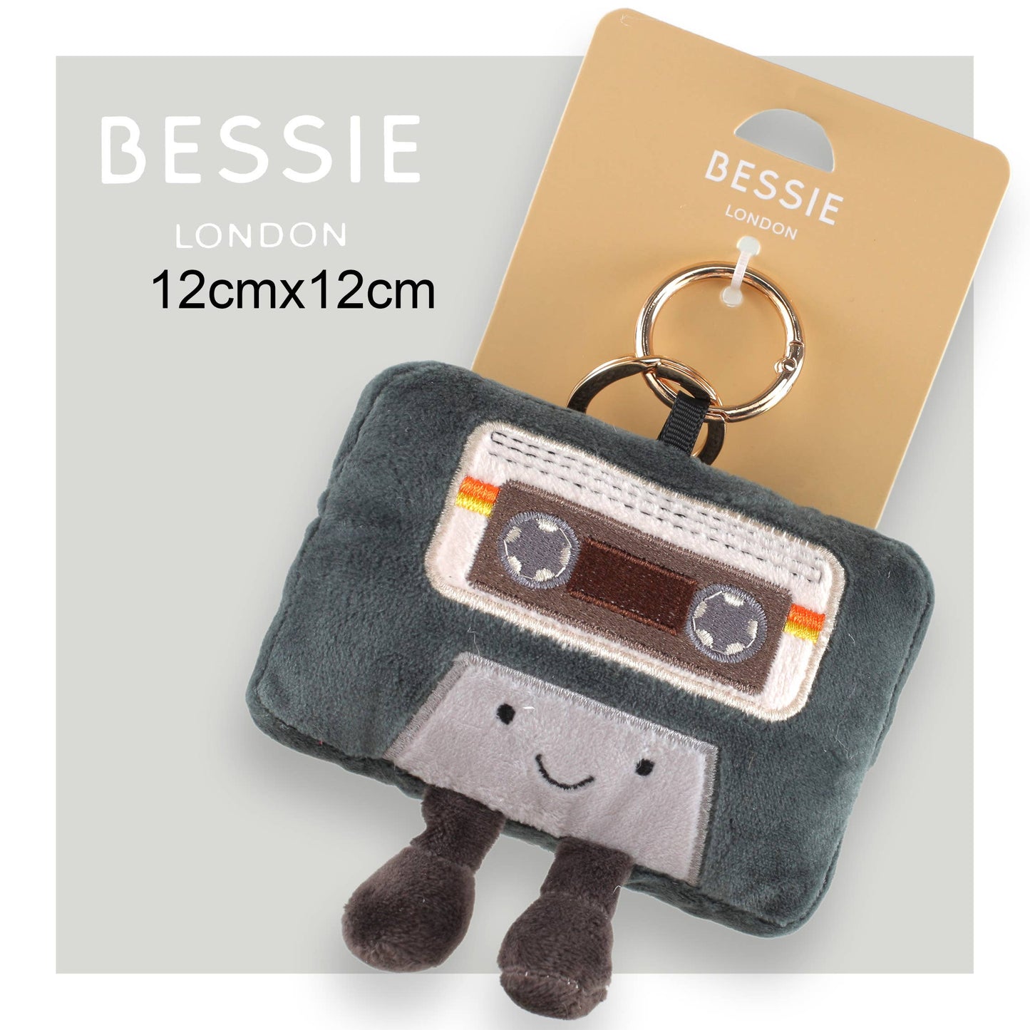 PLUSH CASSETTE BAG CHARM