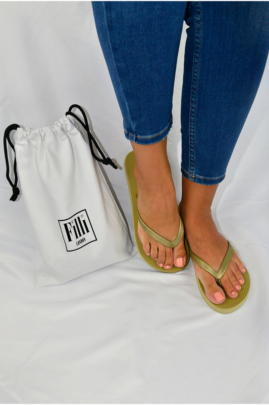 Naked Comfort Flip Flops - Gold