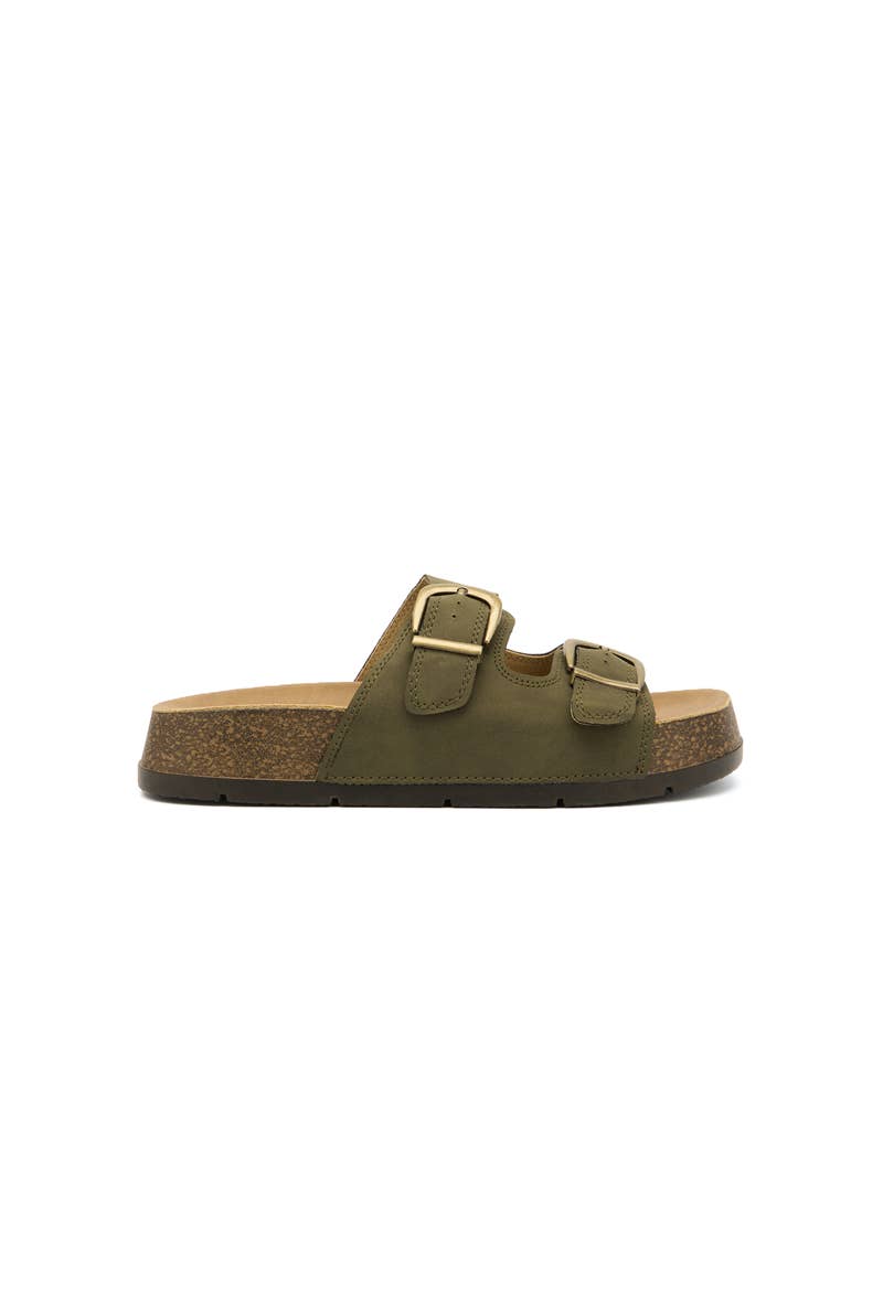Platform slides with double buckle - 4659