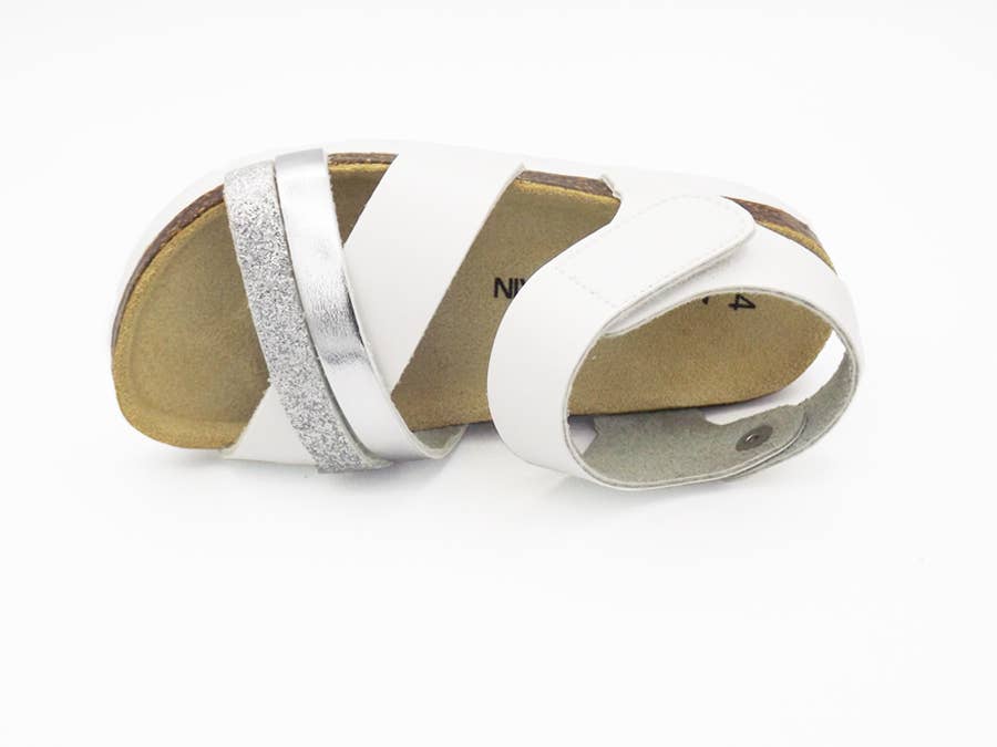 Bio Silver sandals for girls