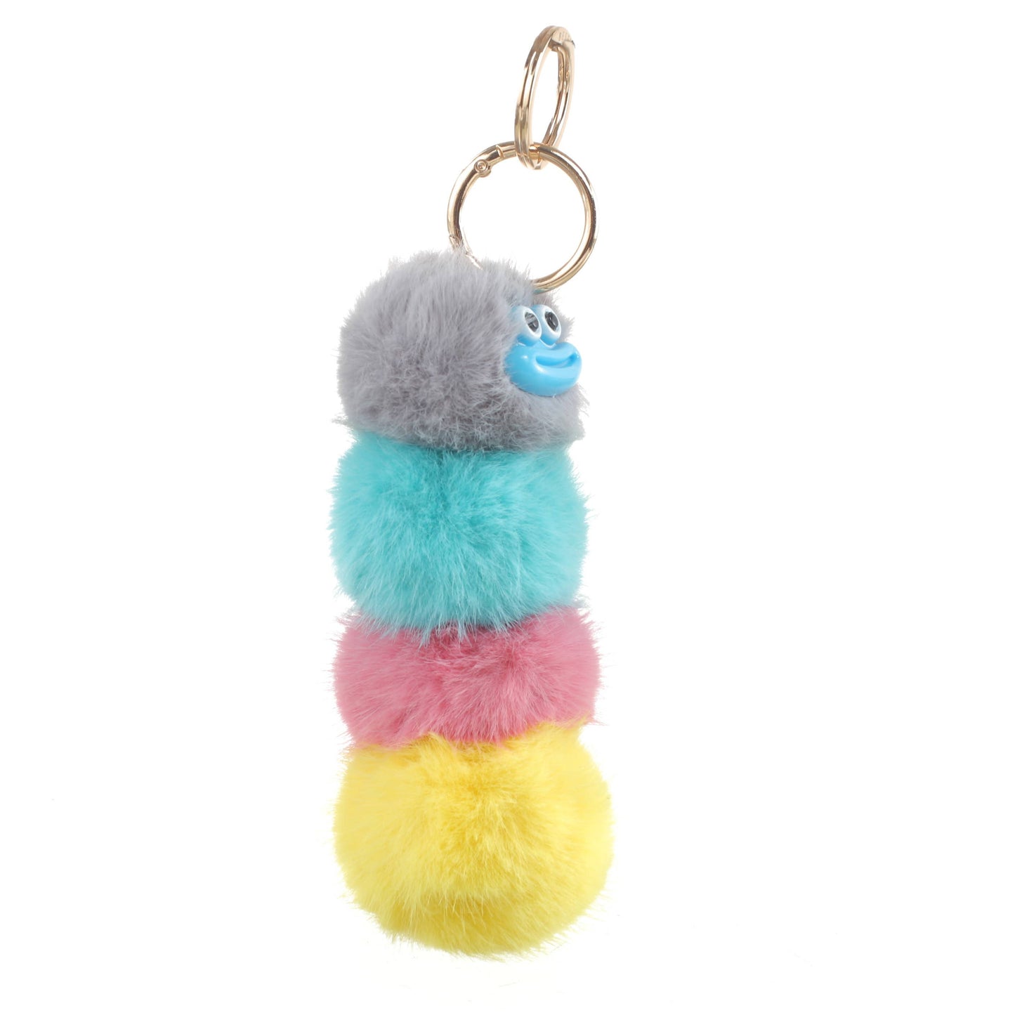 RAINBOW CATERPILLAR KEYCHAINS CHARM