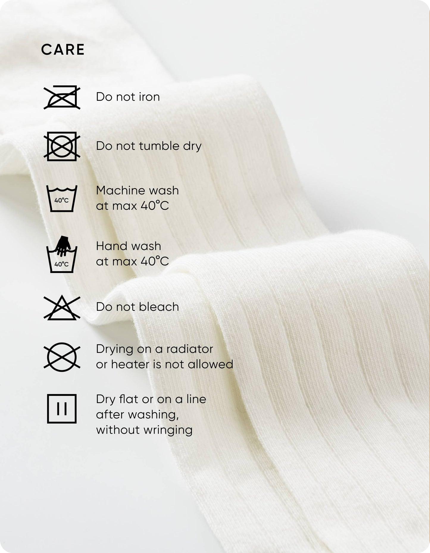 Ivory Kids School Tights - Ribbed