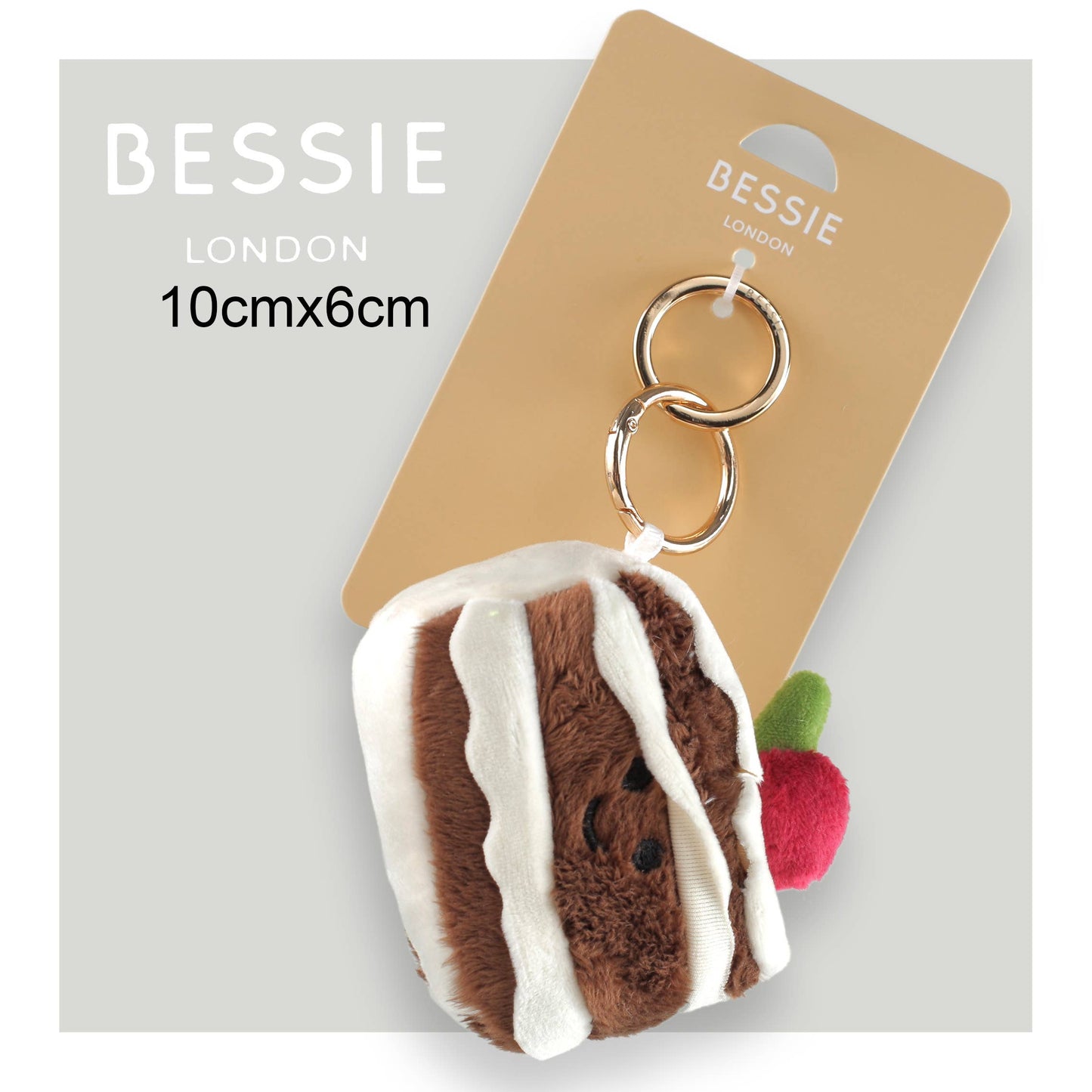 PLUSH BLACK FOREST CAKE CHARM