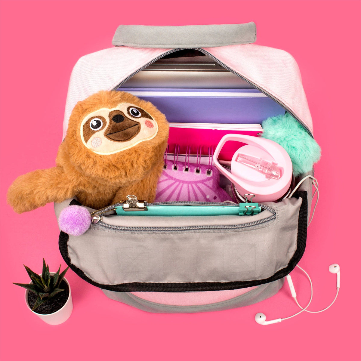 Teen Backpack Pink / Grey