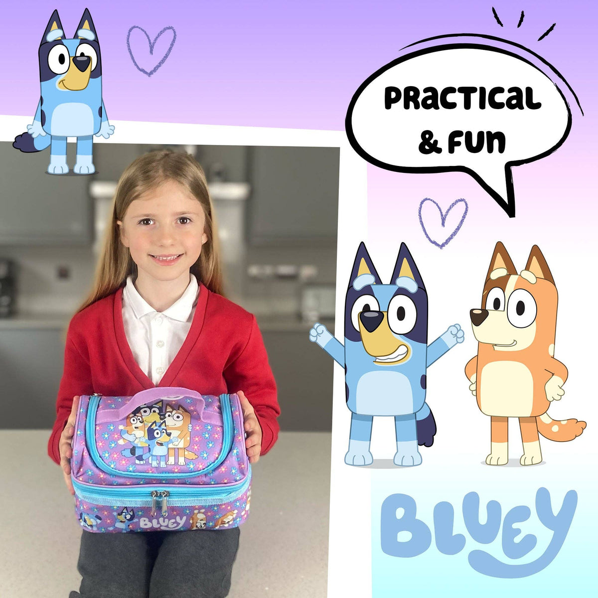 Kids Lunch Bag - Bluey  - Nursery Packed Lunch Box