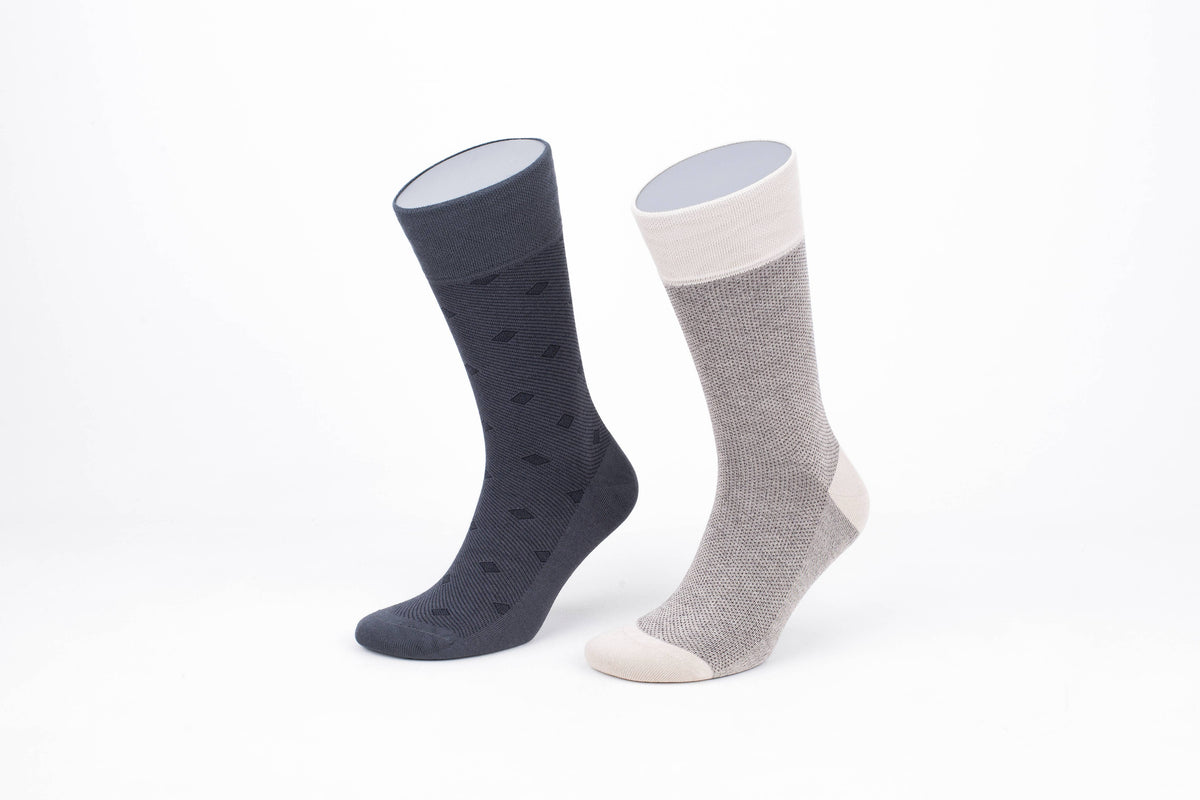 Natural Premium Bamboo Crew Socks Gift Box for Men – 6 Pairs