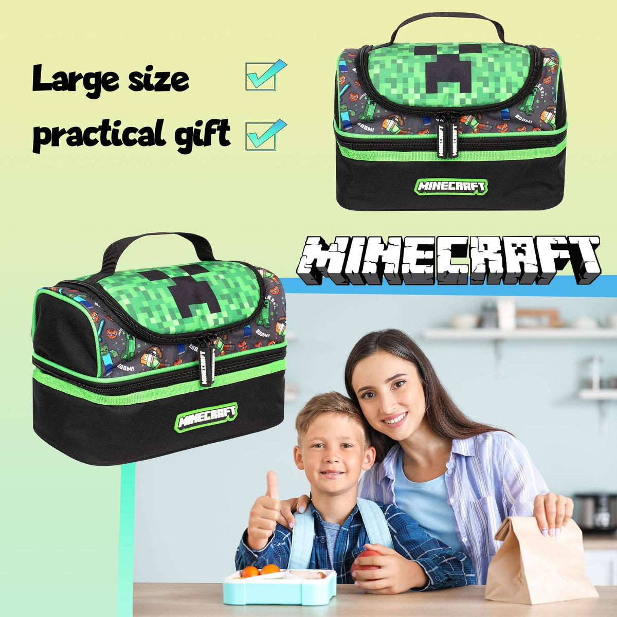 Minecraft Multi Lunch Bag