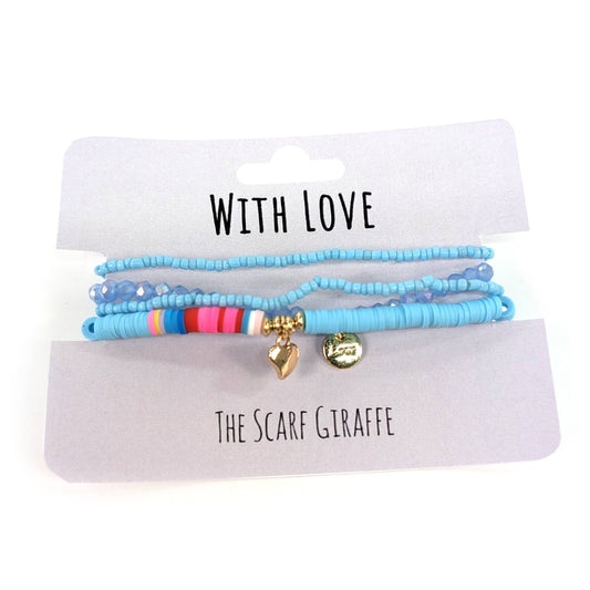 With Love Bracelet Set - Blue