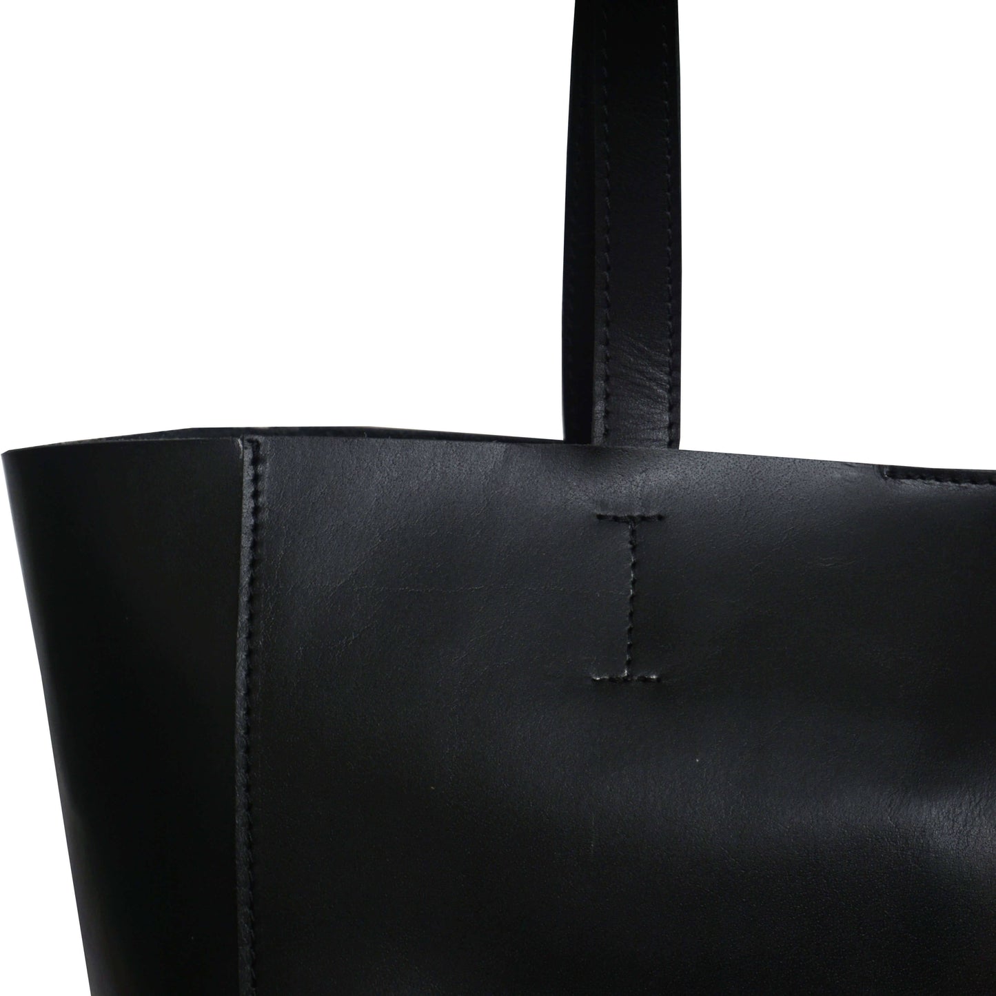 ASSOTS LONDON 'ABINGDON' Black Real Leather lined Designer Tote Bag