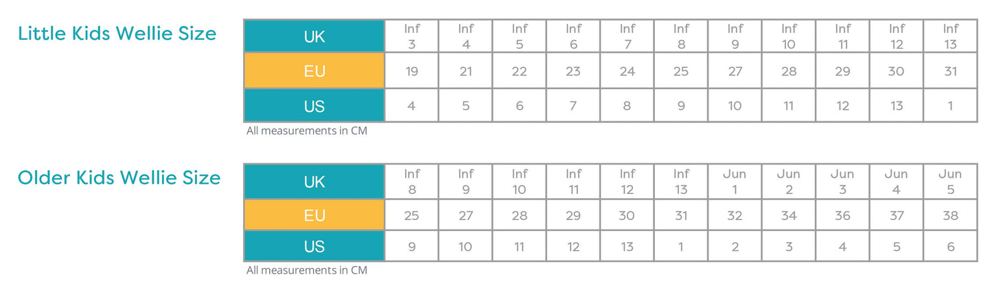 Grass & Air Kids Navy Colour-Revealing Wellies
