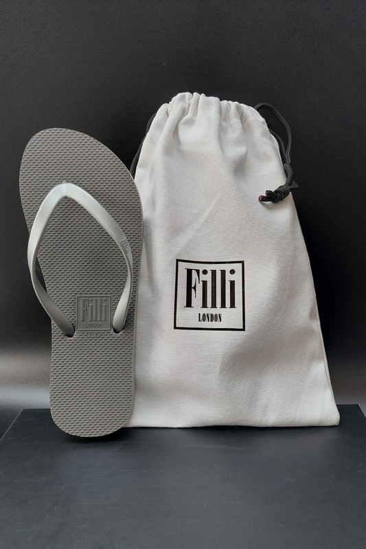 Naked Comfort Flip Flops - Silver