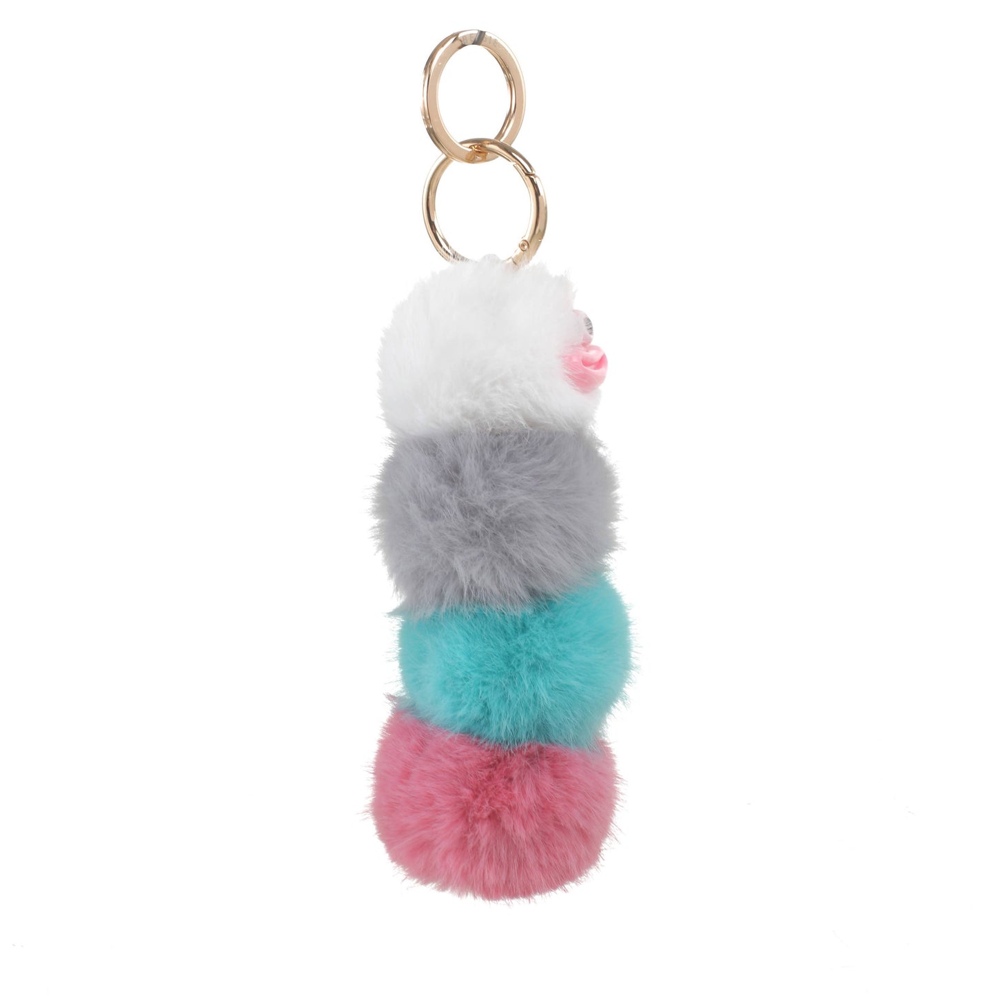 RAINBOW CATERPILLAR KEYCHAINS CHARM