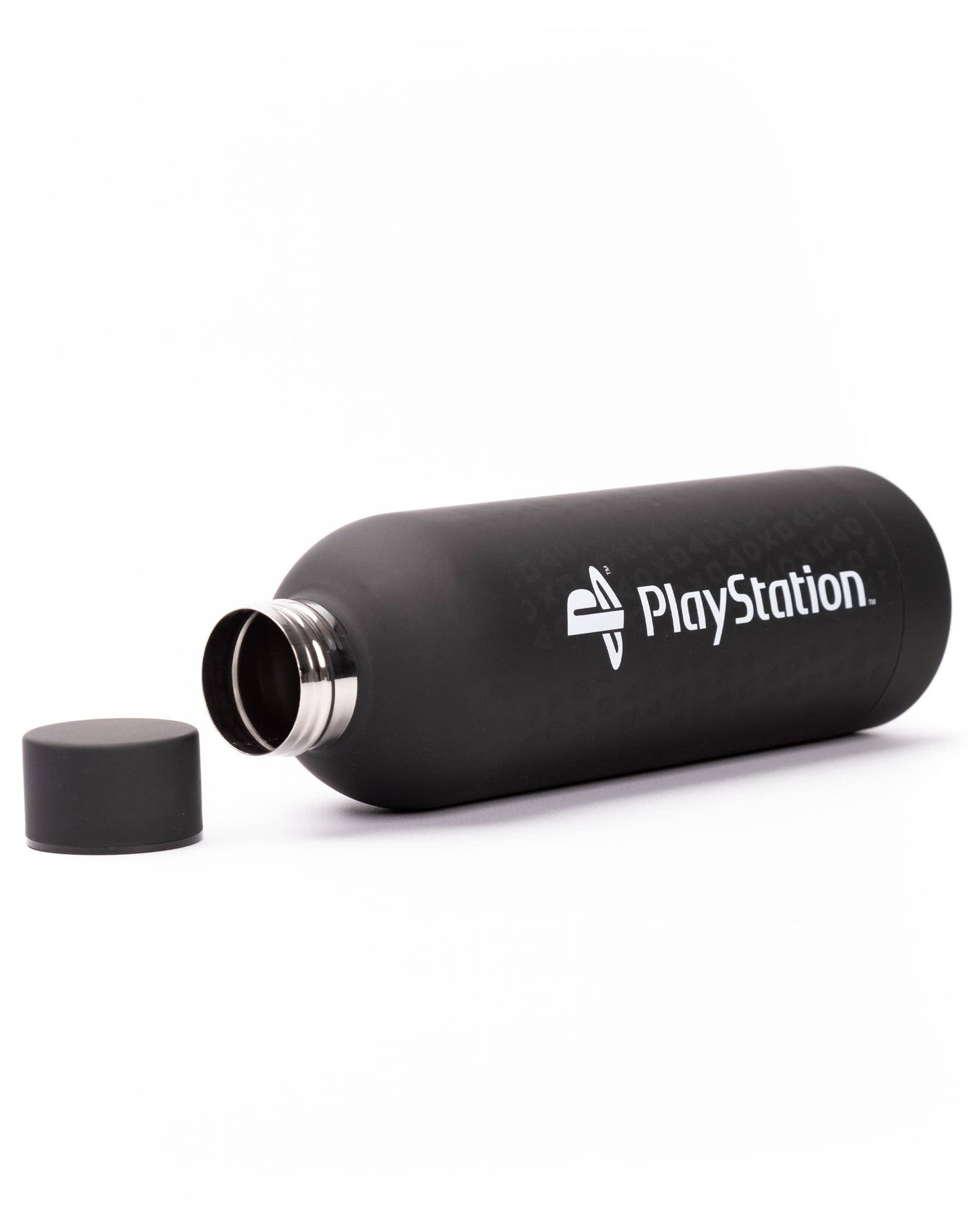 PlayStation Mens Black Basic Logo Print Stainless Steel Bottle (One Size)
