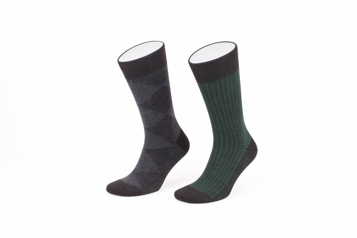 Natural Premium Bamboo Crew Socks Gift Box for Men – 6 Pairs