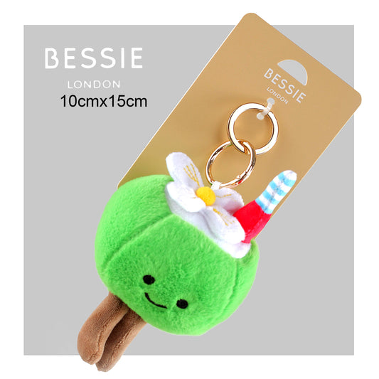 PLUSH COCONUT CHARM KEYCHAIN