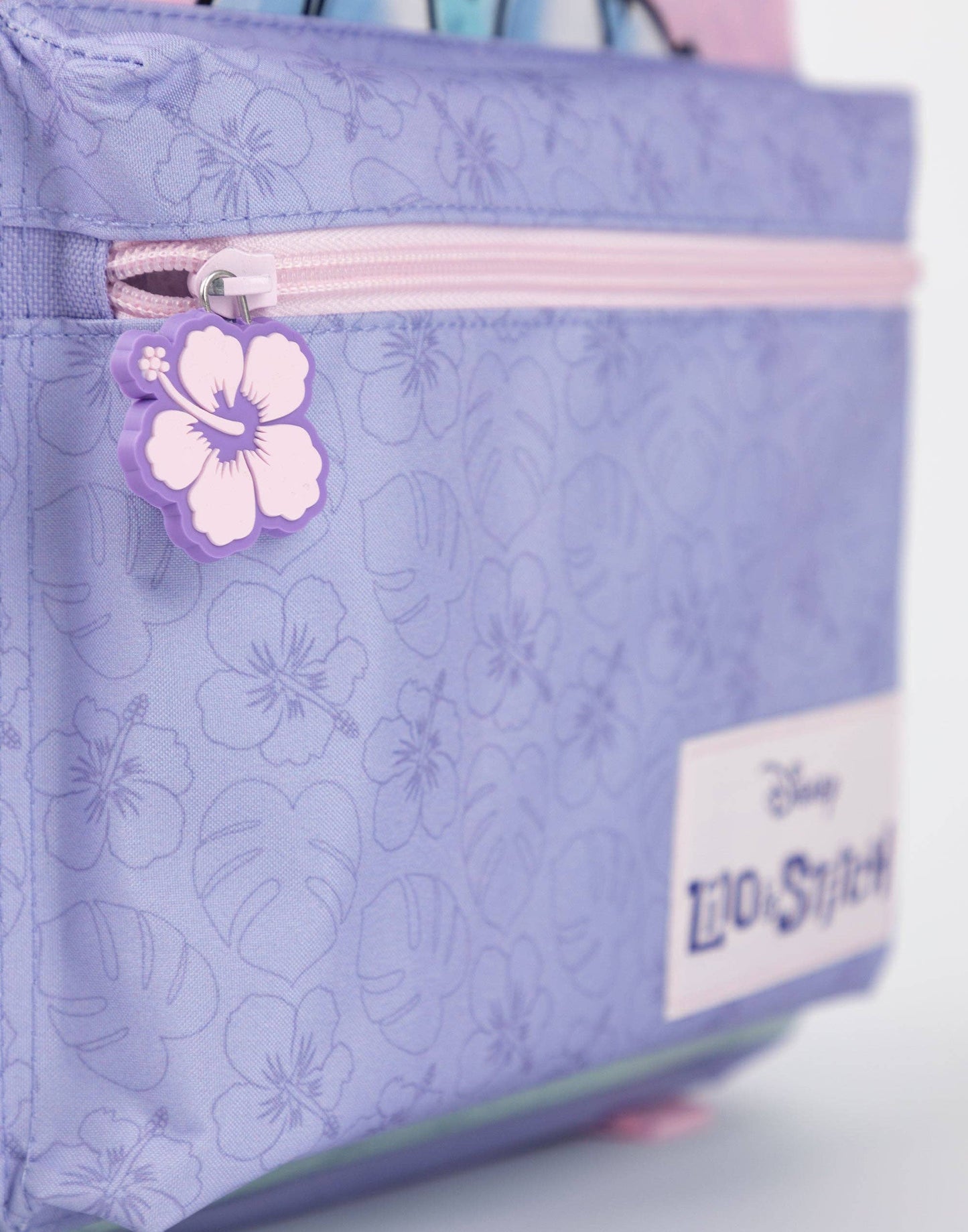 Disney Girls 'Stitch' Pastel Floral Purple Backpack