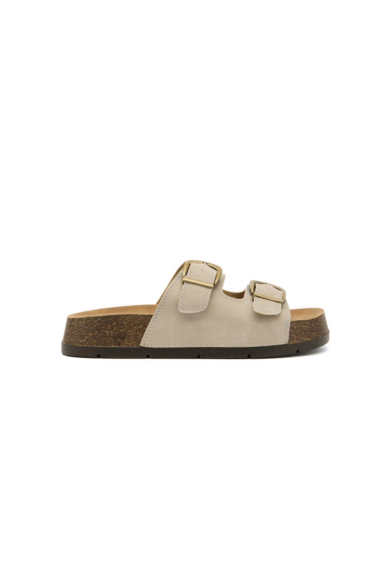 Platform slides with double buckle - 4659