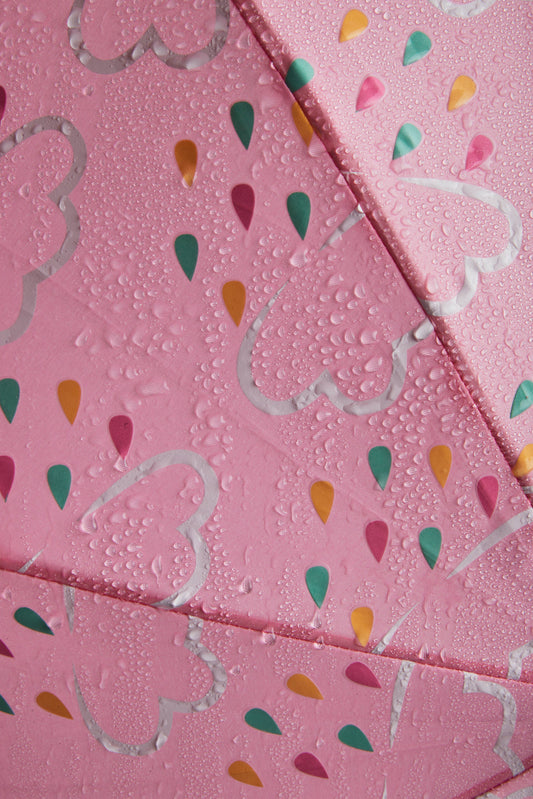 Little Kids Colour-Revealing Umbrella in Baby Pink