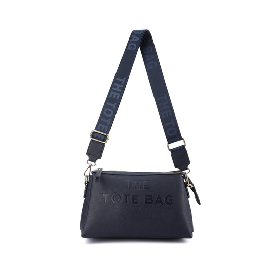 Canvas TOTE Strap Zip Top 3 Compartments Crossbody
