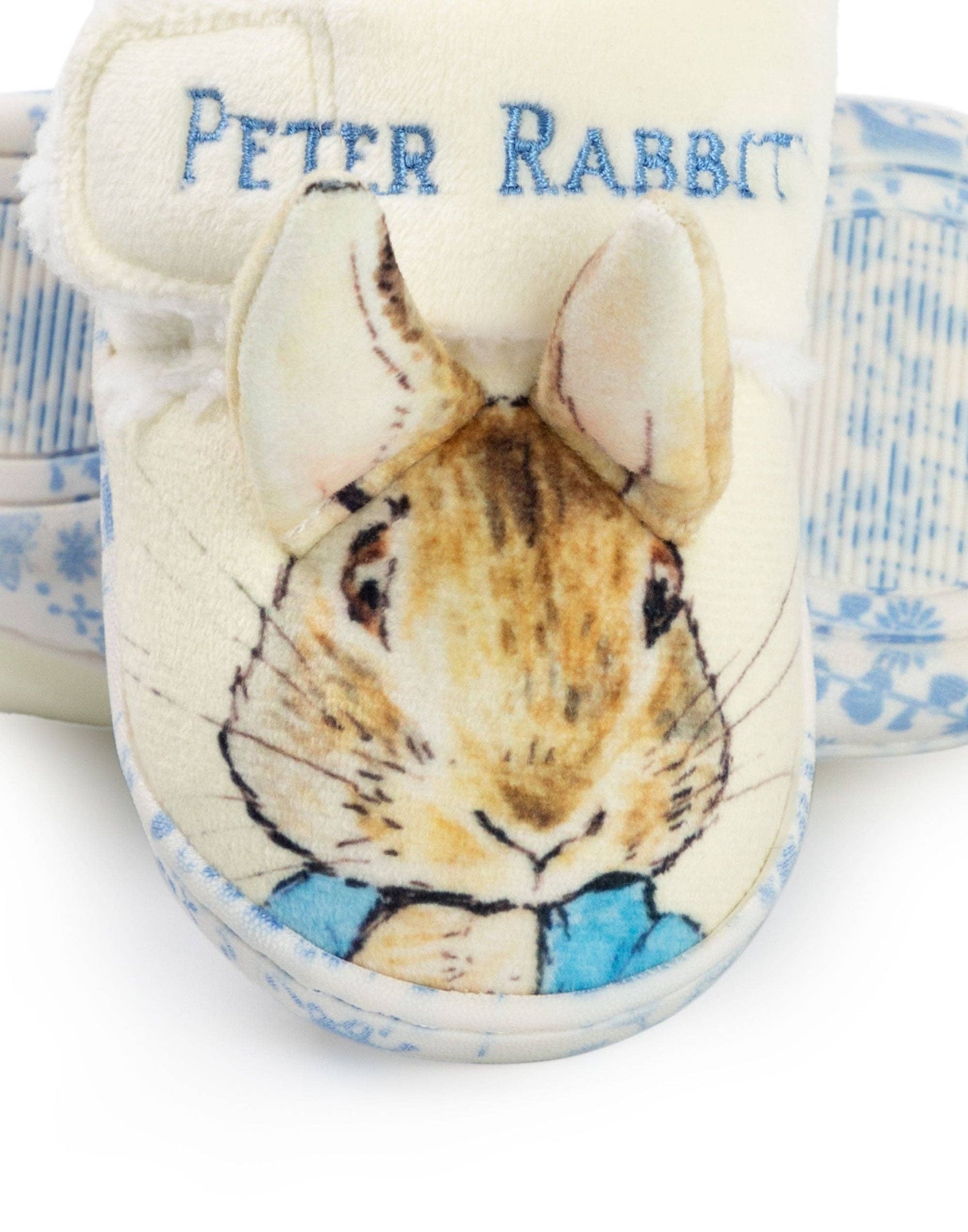 Peter Rabbit Unisex Kids Multicoloured Character Face Velcro Loafer Slippers