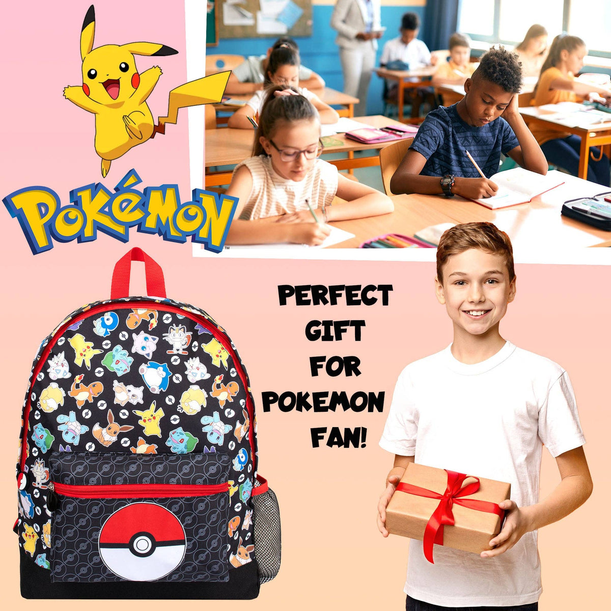 Kids School Backpack - Pokemon | Fringoo
