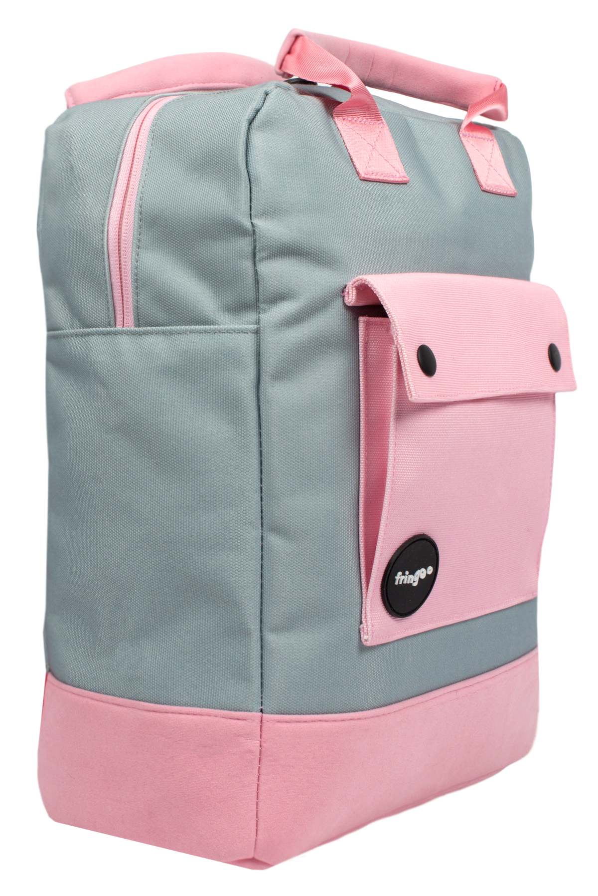 Grey and Pink Teen Backpack