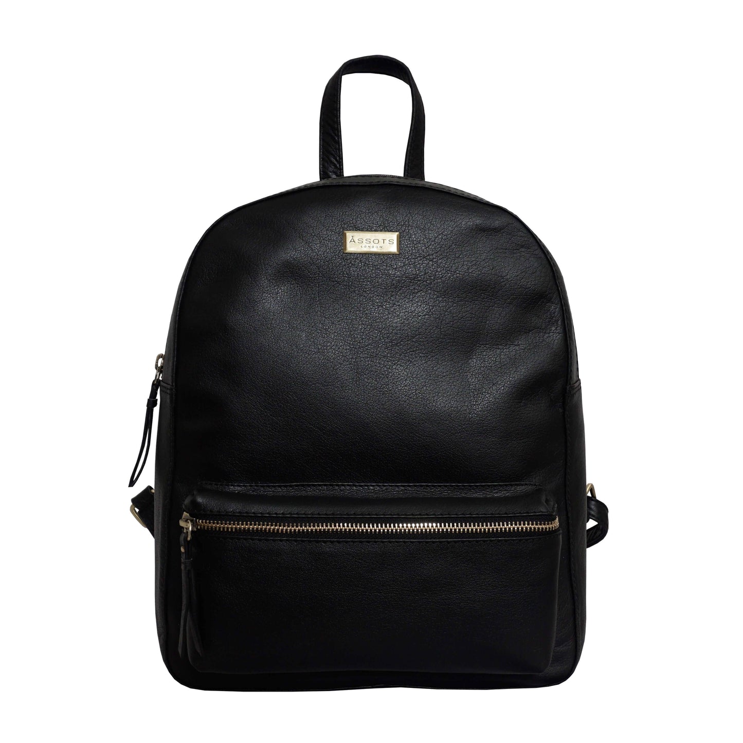 'EDEN' Black Nappa Small Leather Zip Top Backpack