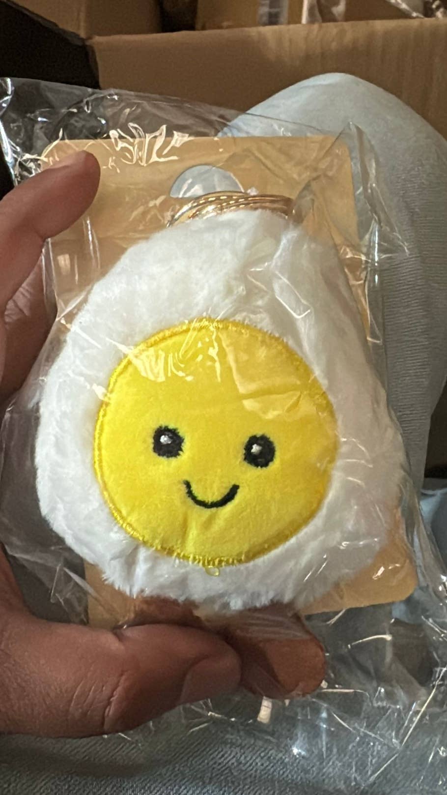 BOILED HALF EGG BAG CHARM