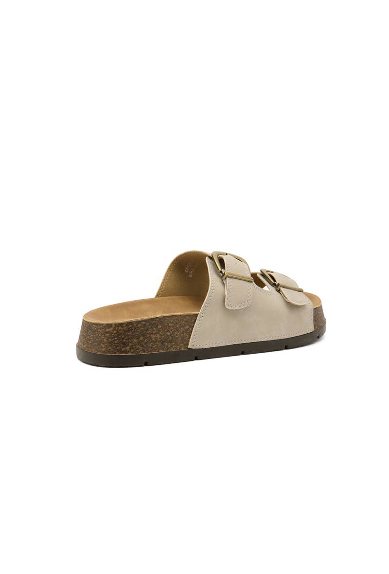 Platform slides with double buckle - 4659