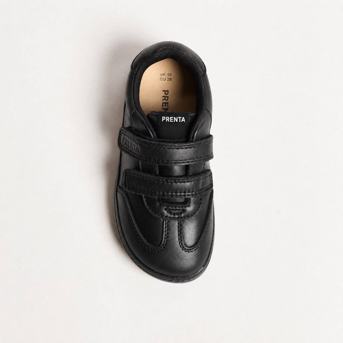 Kai Black Leather Pre-School Barefoot School Shoe