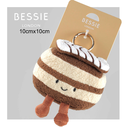 CHOCOLATE CAKE KEYCHAIN BAG CHARM