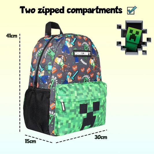 Large School Kids Backpack - Minecraft | Fringoo