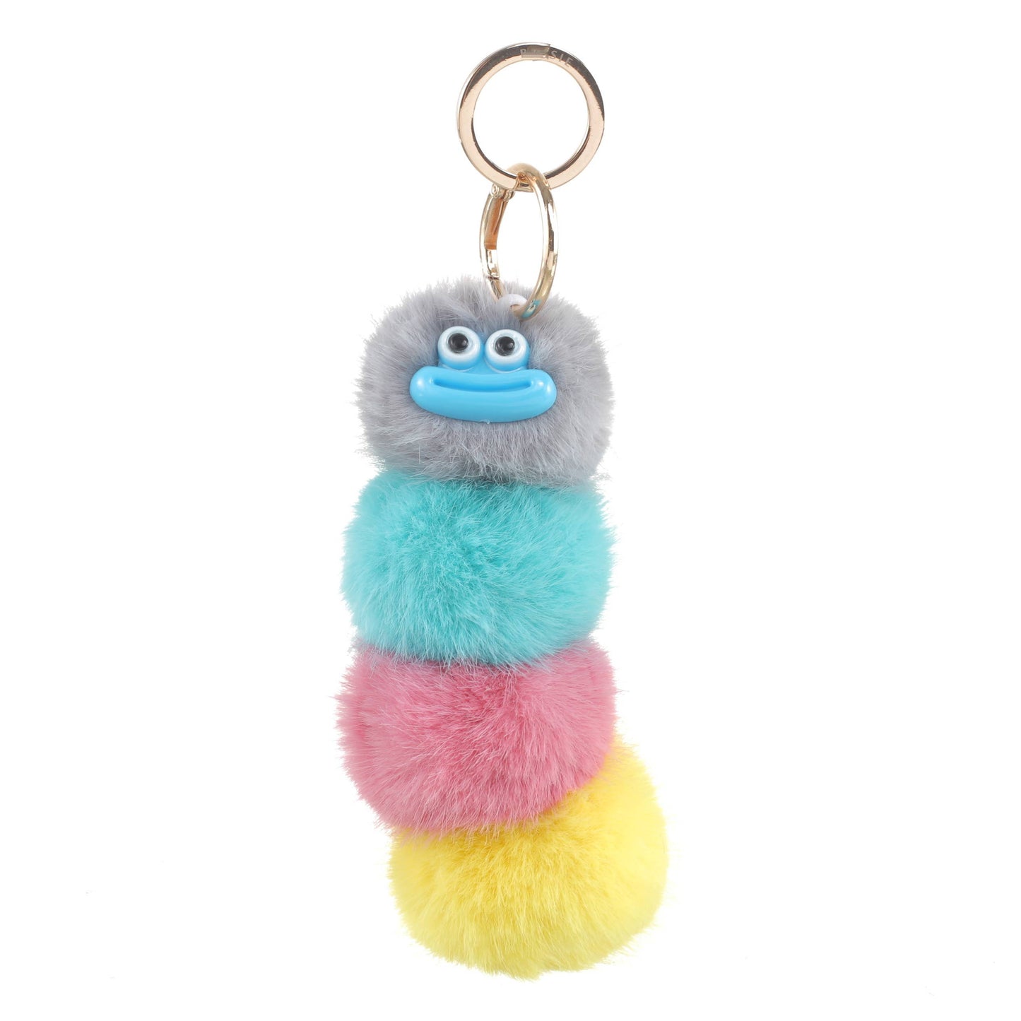 RAINBOW CATERPILLAR KEYCHAINS CHARM