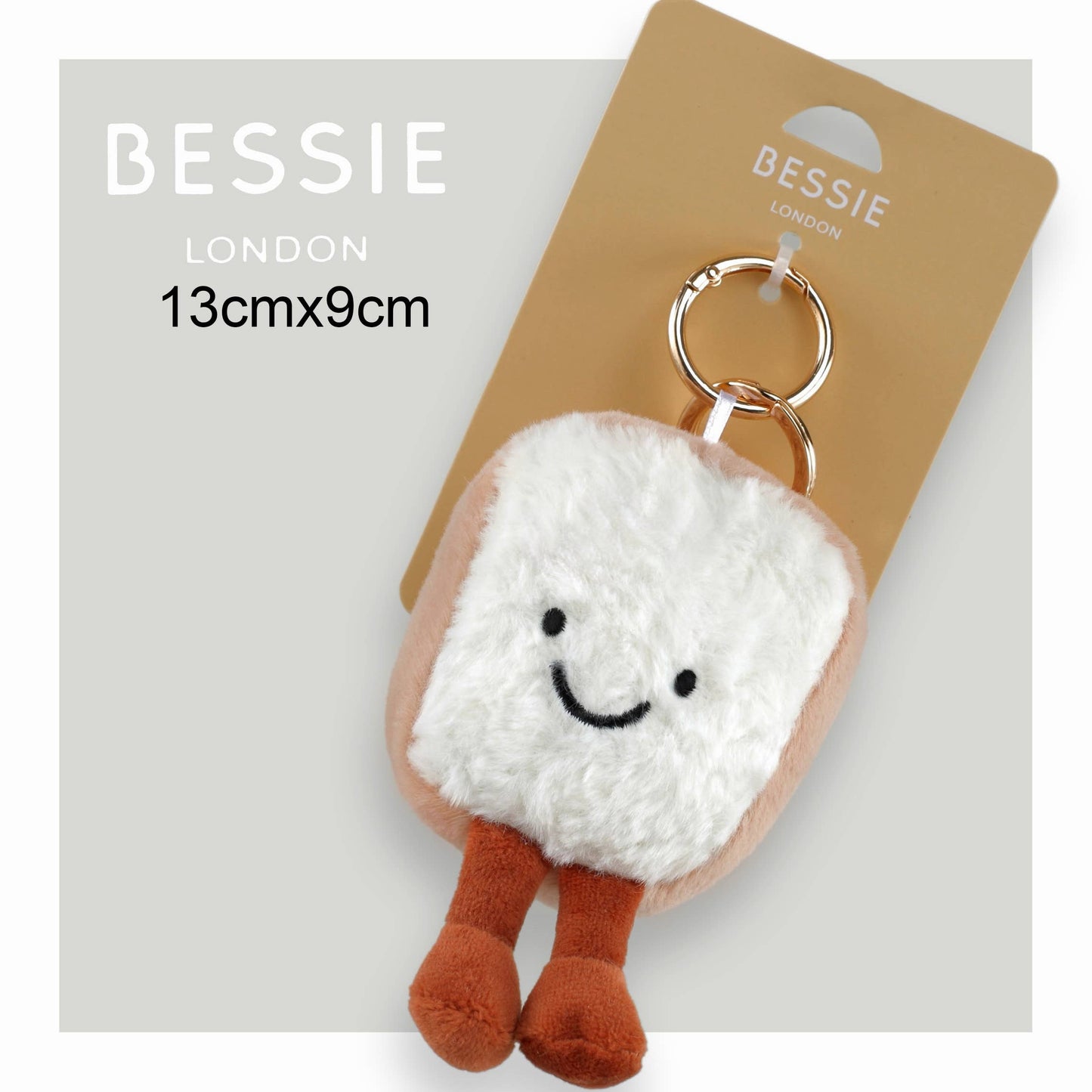PLUSH BREAD TOAST BAG CHARM