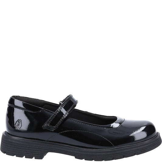 Hush Puppies Tally Patent Shoe JNR Black