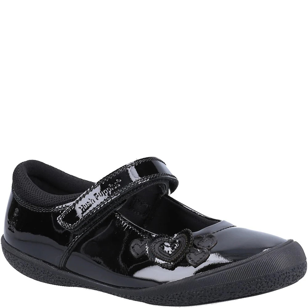 Hush Puppies Rosanna Patent Infant Black Shoe