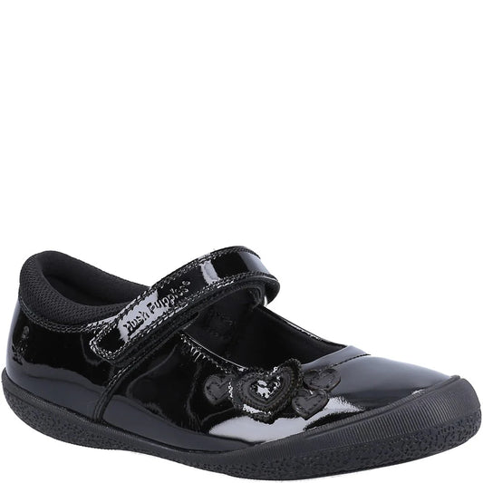 Hush Puppies Rosanna Patent Infant Black Shoe