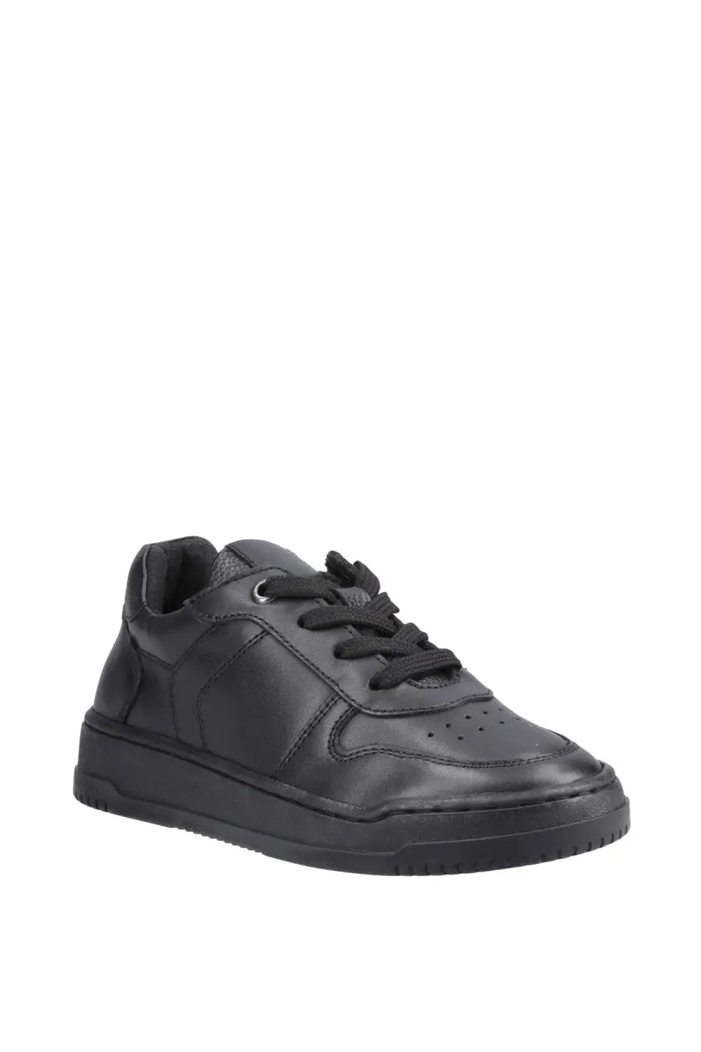 Hush Puppies Dougie Lace SNR Black Trainer