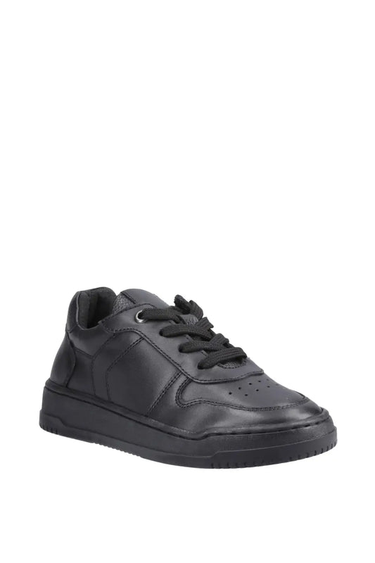 Hush Puppies Dougie Lace SNR Black Trainer