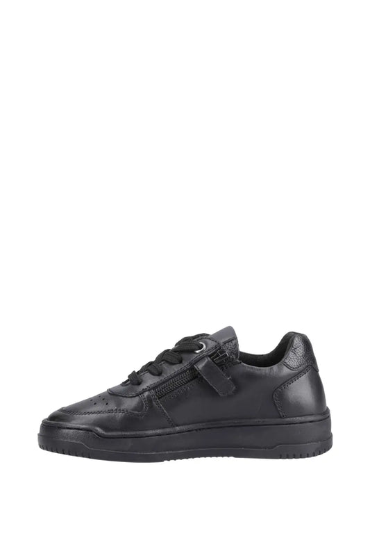 Hush Puppies Dougie Lace SNR Black Trainer