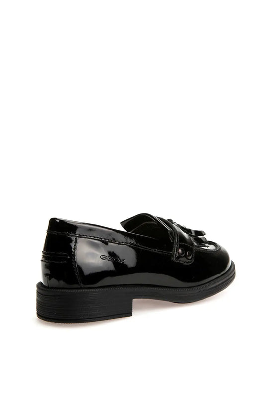 GEOX J Agata A Slip On Shoe Patent leather black shoe